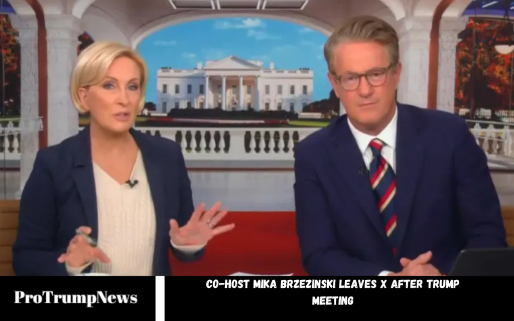 Co-Host Mika Brzezinski Leaves X After Trump Meeting